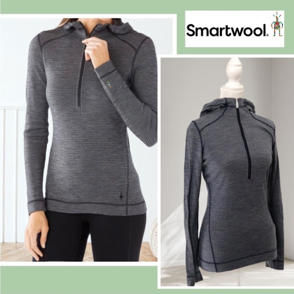 Smartwool Merino 250 Half-Zip Base Layer Hoodie Women's Wool Thermal Active m
